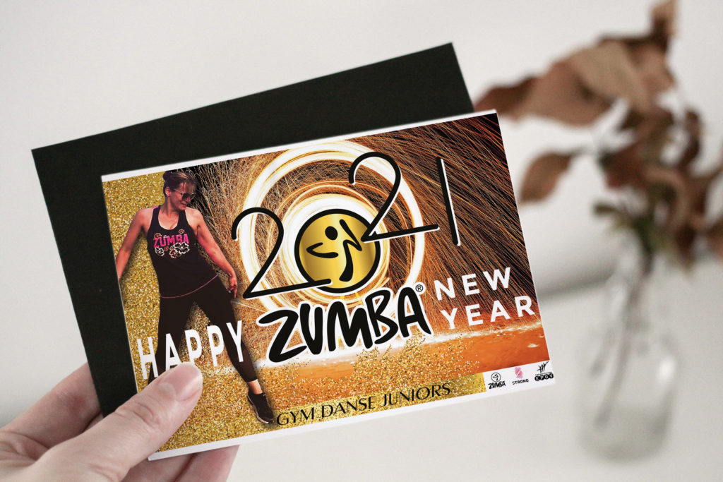 carte de voeux zumba 2021